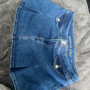 American Eagle Outfitters Women's Blue Denim Mini Skirt
